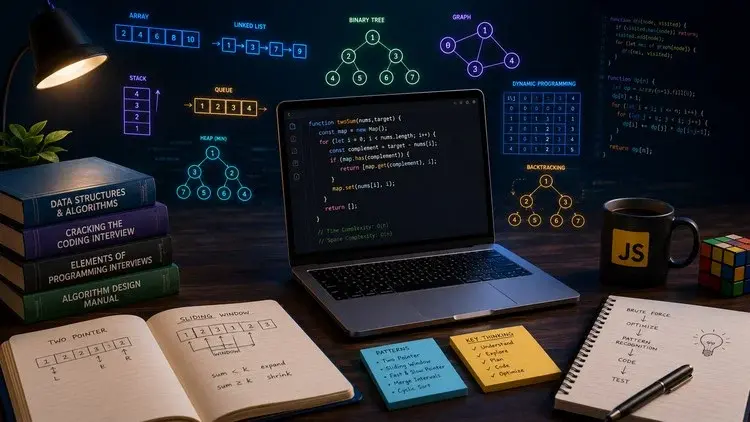 250 多个 DSA 面试问题 JavaScript 编码 – FAANG Ready
