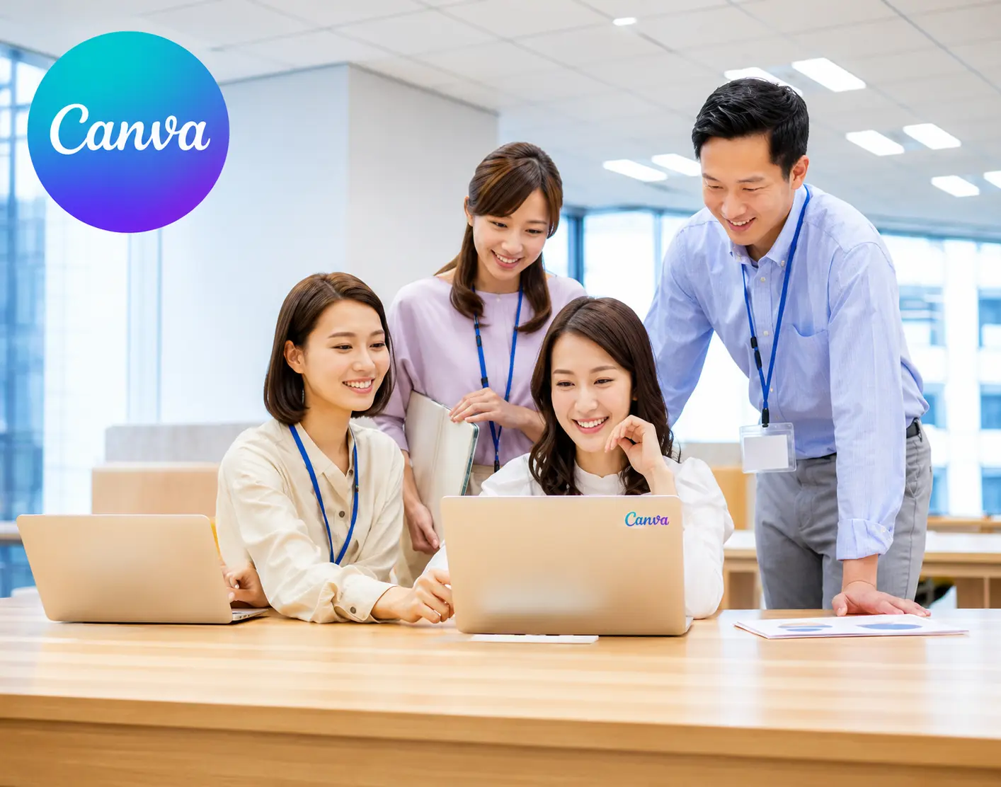 通过文档、表格和演示文稿学习 Canva 工作区