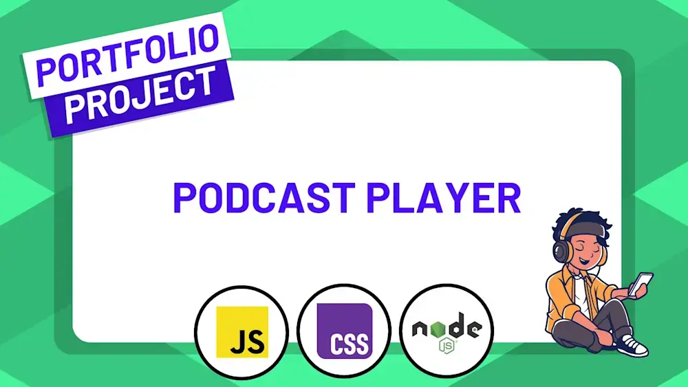 ZerotoMastery – 使用 JavaScript、CSS 和 Node.js 构建播客播放器