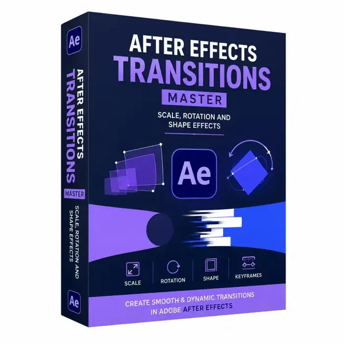 After Effects 过渡：主控缩放、旋转和形状效果