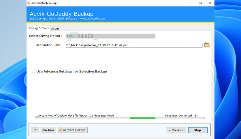 advik-godaddy-backup-free-download-03
