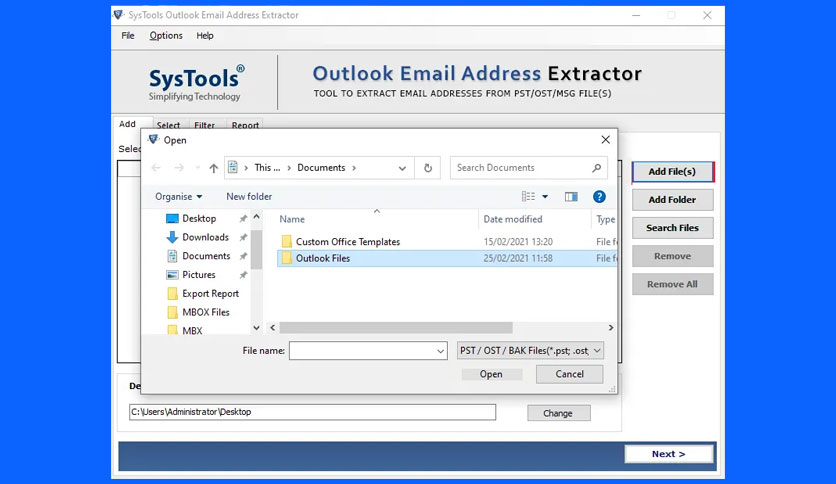 6427445cdb357-systools-outlook-email-address-extractor-5-0-FeatureImage