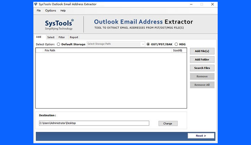 64274458e2ce8-systools-outlook-email-address-extractor-5-0-screenshot2