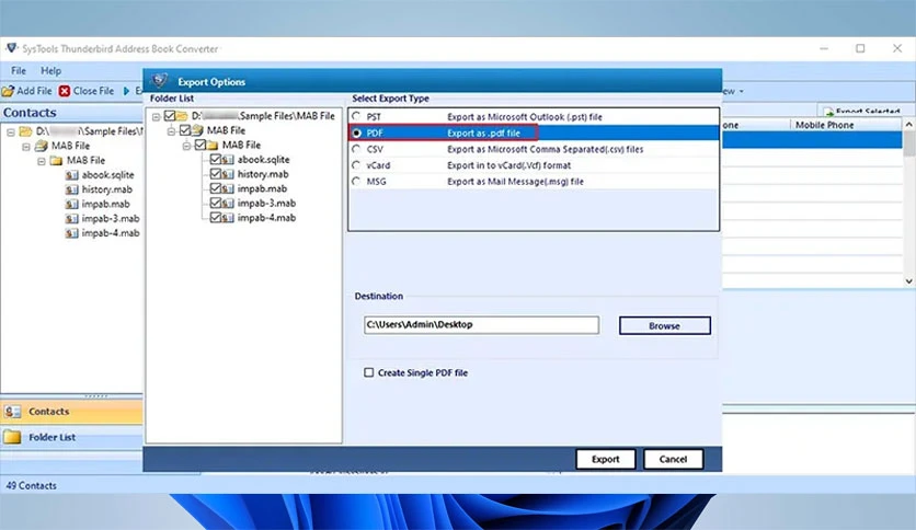 66e00d16809f3-systools-thunderbird-address-book-converter-screenshot4