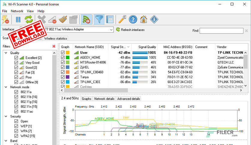 LizardSystems-Wi-Fi-Scanner-4-Free-Download