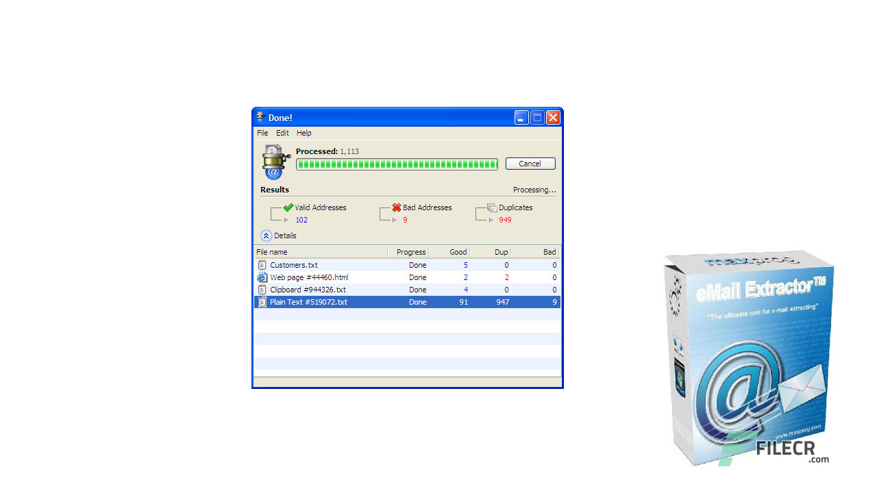Maxprog-eMail-Extractor-Free-Download